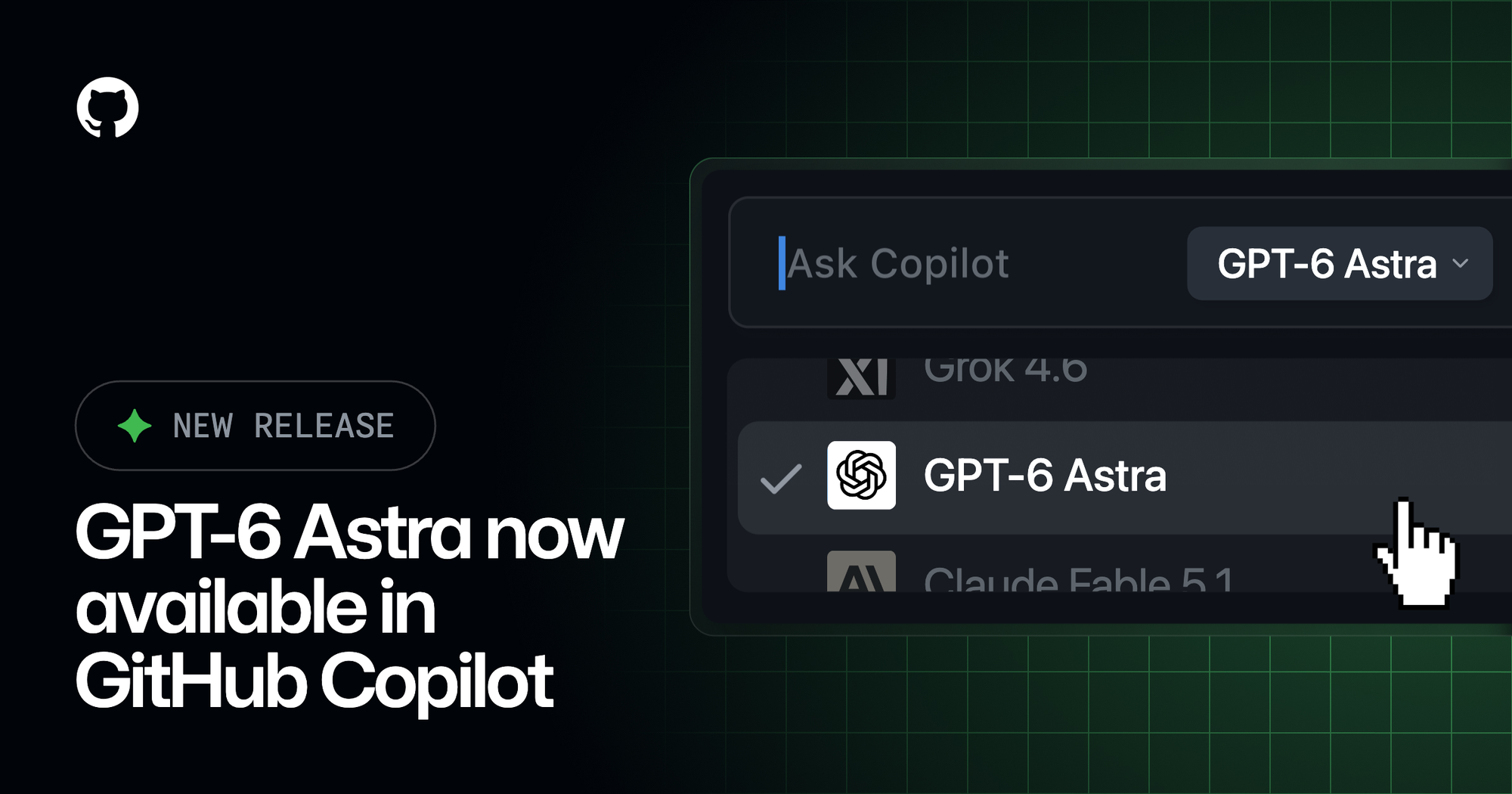 GitHub Copilot adds GPT-6 Astra, OpenAI's model for autonomous coding tasks