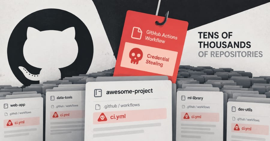 Fake "security audit" workflows are siphoning secrets from tens of thousands of GitHub repos